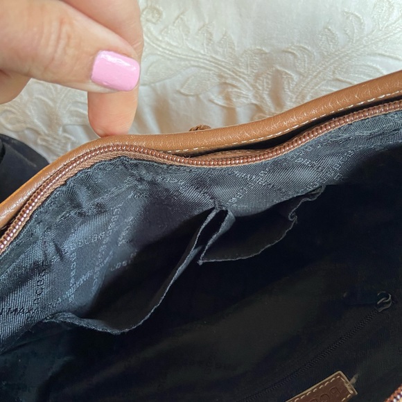 BCBGMAXAZRIA Cocoa Brown Leather Pebbled Bag - Picture 11 of 11